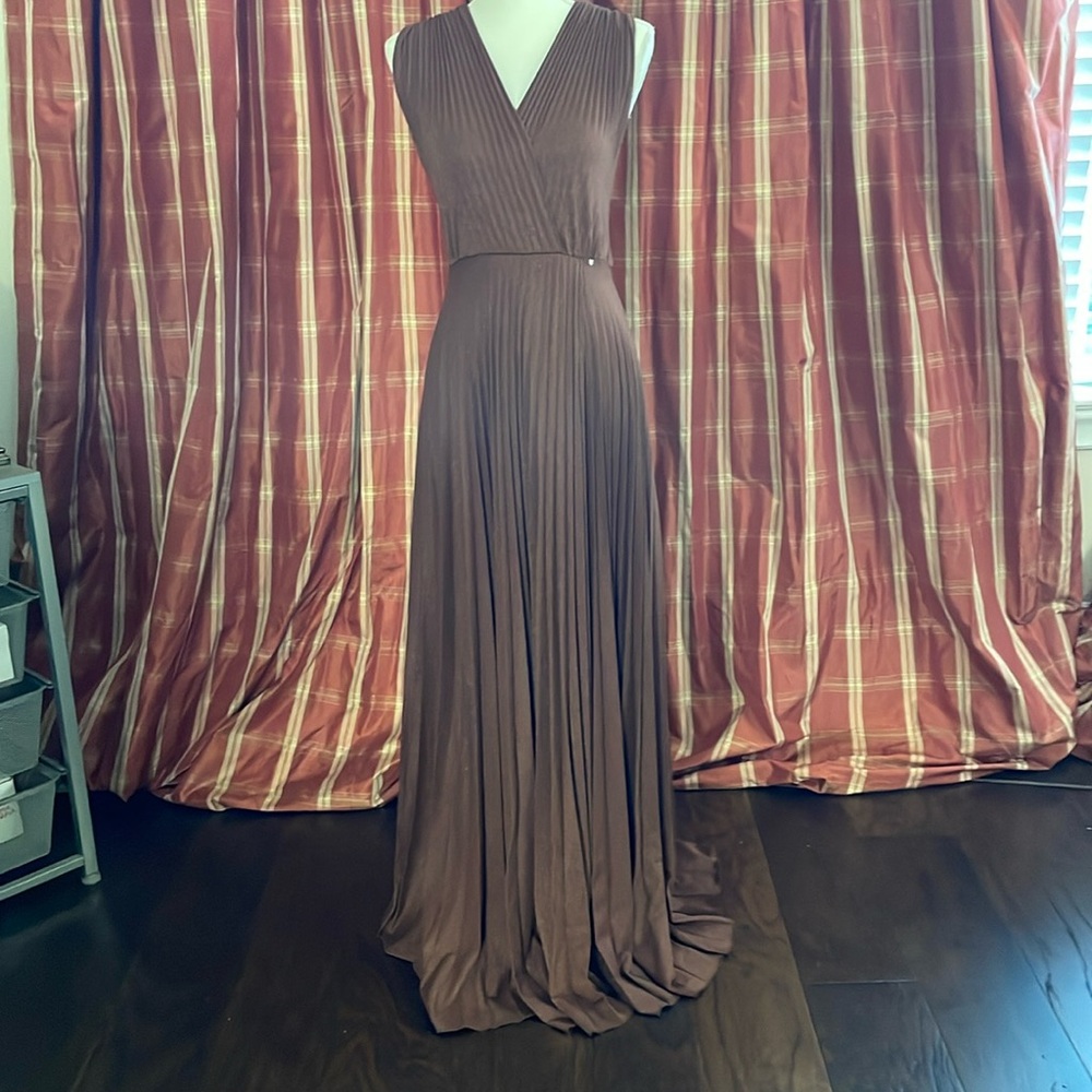Shimmer brown dress